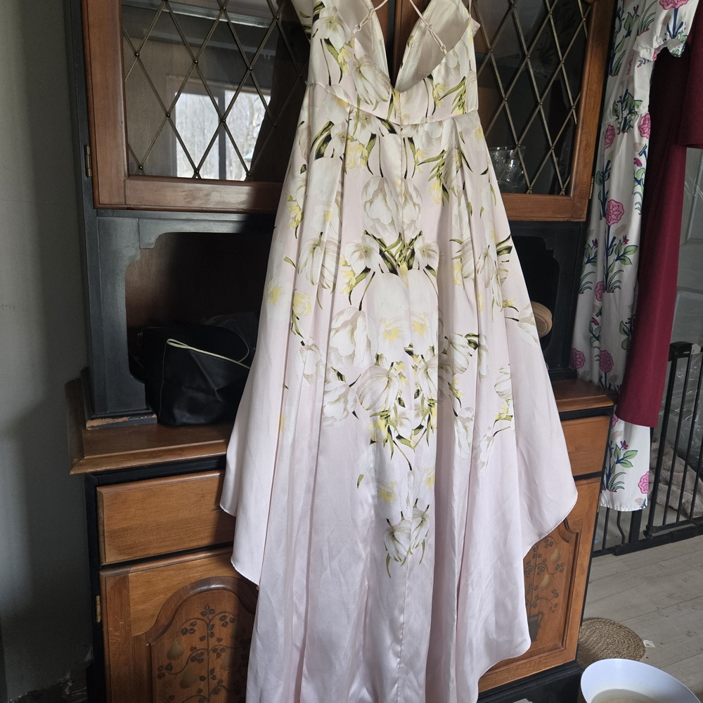 David's Bridal Floral Dress